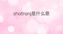 shatranj是什么意思 shatranj的中文翻译、读音、例句