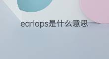 earlaps是什么意思 earlaps的中文翻译、读音、例句