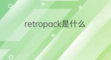 retropack是什么意思 retropack的中文翻译、读音、例句