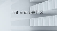 internare是什么意思 internare的中文翻译、读音、例句