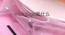 multijuga是什么意思 multijuga的中文翻译、读音、例句