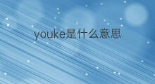 youke是什么意思 youke的中文翻译、读音、例句