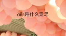 ails是什么意思 ails的中文翻译、读音、例句