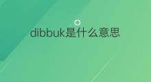 dibbuk是什么意思 dibbuk的中文翻译、读音、例句