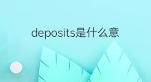 deposits是什么意思 deposits的中文翻译、读音、例句