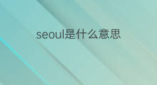 seoul是什么意思 seoul的中文翻译、读音、例句