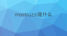 mastruzzi是什么意思 mastruzzi的中文翻译、读音、例句