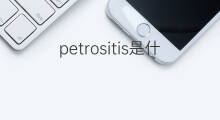 petrositis是什么意思 petrositis的中文翻译、读音、例句