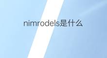 nimrodels是什么意思 nimrodels的中文翻译、读音、例句