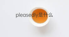pleasedly是什么意思 pleasedly的中文翻译、读音、例句