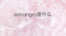 estranges是什么意思 estranges的中文翻译、读音、例句