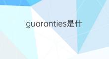 guaranties是什么意思 guaranties的中文翻译、读音、例句