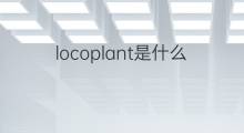 locoplant是什么意思 locoplant的中文翻译、读音、例句