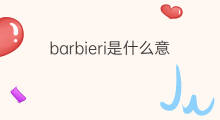 barbieri是什么意思 barbieri的中文翻译、读音、例句