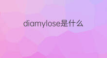 diamylose是什么意思 diamylose的中文翻译、读音、例句