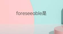 foreseeable是什么意思 foreseeable的中文翻译、读音、例句