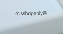 misshapenly是什么意思 misshapenly的中文翻译、读音、例句