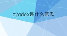 cyadox是什么意思 cyadox的中文翻译、读音、例句
