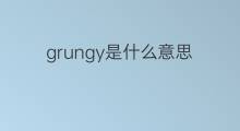 grungy是什么意思 grungy的中文翻译、读音、例句