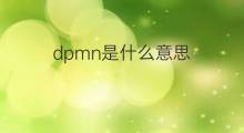 dpmn是什么意思 dpmn的中文翻译、读音、例句