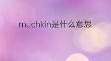 muchkin是什么意思 muchkin的中文翻译、读音、例句