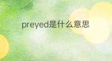 preyed是什么意思 preyed的中文翻译、读音、例句