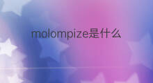 molompize是什么意思 molompize的中文翻译、读音、例句