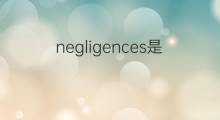negligences是什么意思 negligences的中文翻译、读音、例句