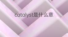 catalyst是什么意思 catalyst的中文翻译、读音、例句