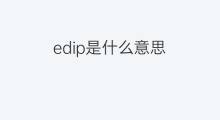 edip是什么意思 edip的中文翻译、读音、例句