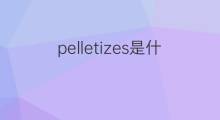 pelletizes是什么意思 pelletizes的中文翻译、读音、例句