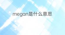 megan是什么意思 megan的中文翻译、读音、例句