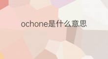 ochone是什么意思 ochone的中文翻译、读音、例句