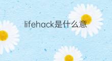 lifehack是什么意思 lifehack的中文翻译、读音、例句