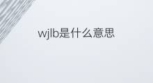 wjlb是什么意思 wjlb的中文翻译、读音、例句