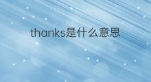 thanks是什么意思 thanks的中文翻译、读音、例句