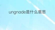 ungnade是什么意思 ungnade的中文翻译、读音、例句