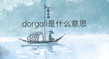 dorgali是什么意思 dorgali的中文翻译、读音、例句