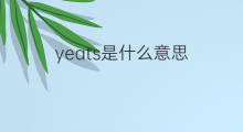yeats是什么意思 yeats的中文翻译、读音、例句