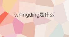 whingding是什么意思 whingding的中文翻译、读音、例句
