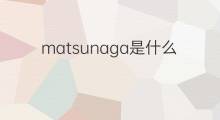 matsunaga是什么意思 matsunaga的中文翻译、读音、例句