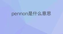 pennon是什么意思 pennon的中文翻译、读音、例句