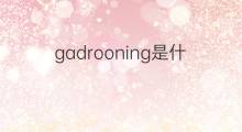 gadrooning是什么意思 gadrooning的中文翻译、读音、例句