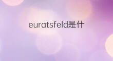 euratsfeld是什么意思 euratsfeld的中文翻译、读音、例句