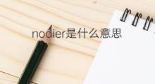 nodier是什么意思 nodier的中文翻译、读音、例句