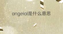angeial是什么意思 angeial的中文翻译、读音、例句