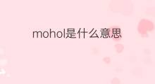 mohol是什么意思 mohol的中文翻译、读音、例句