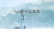 holi是什么意思 holi的中文翻译、读音、例句