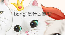 bangil是什么意思 bangil的中文翻译、读音、例句