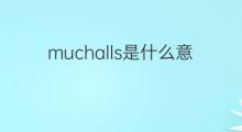 muchalls是什么意思 muchalls的中文翻译、读音、例句